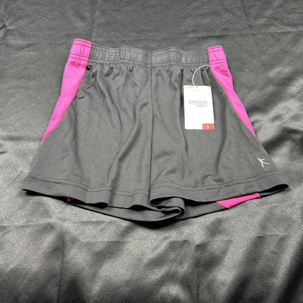 💗🖤 Danskin Now Girls Pink & Black Shorts –‎ Size S (Kids) – NWT
